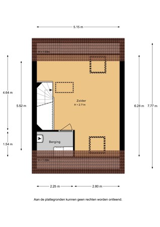 Floorplan - Veenoever 2, 2371 JE Roelofarendsveen